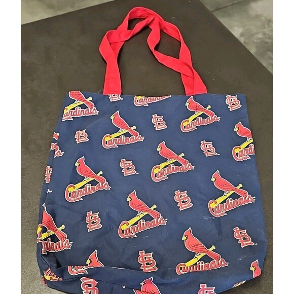 St. Louis Cardinals Baseball STL Tote Bag Handmade Strap Pockets - Picture 2 of 4